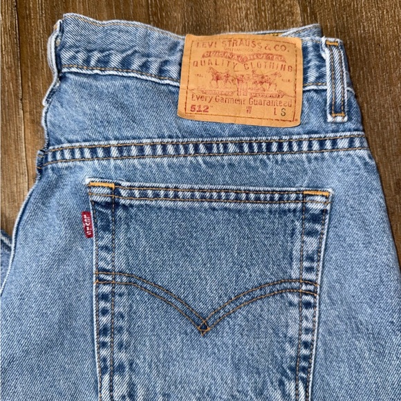 Vintage Levi's 512 Slim Taper Made In The USA Womens Lightwash Jeans Size 18 S - Picture 4 of 13